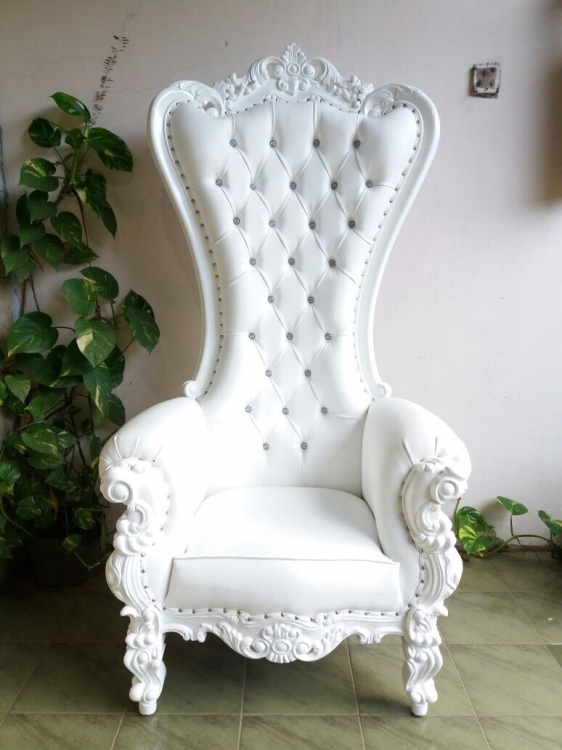 White Regal Throne Chair Throne Chairs