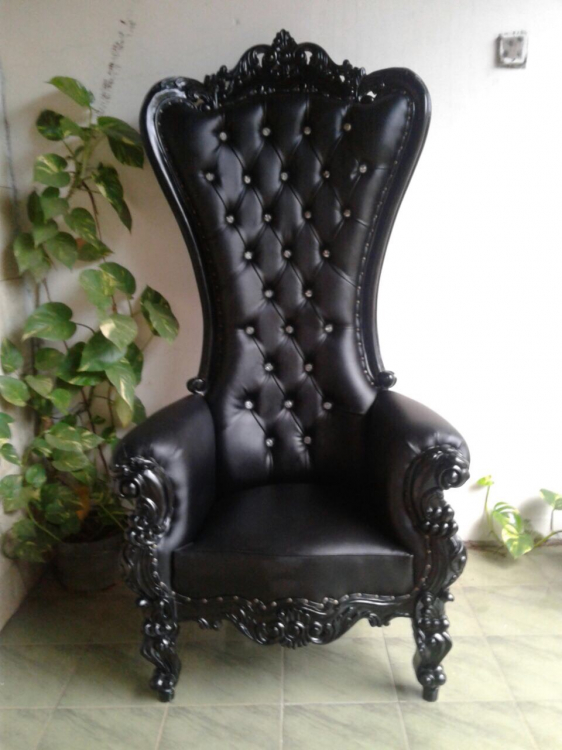 Black Regal Throne Chair Throne Chairs