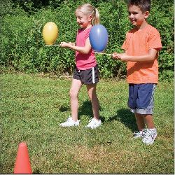 Jumbo Ostrich Eggs & Spoon Game