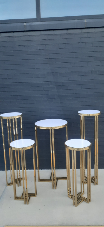 5pcs Gold Cartier Frame Pedestals