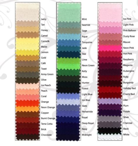 Linen Color Chart