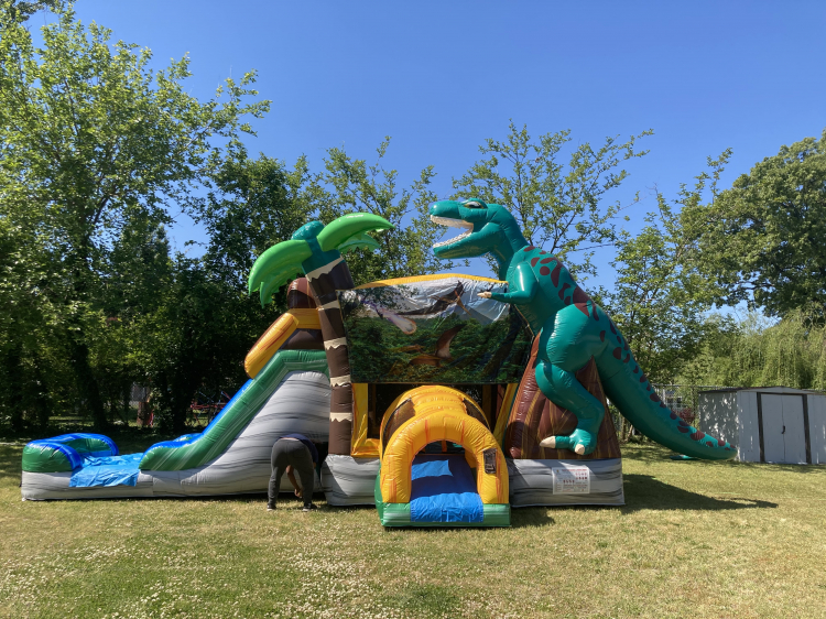 4-N-1 (WET) Dinosaur World Combo - Baltimore Party Rentals