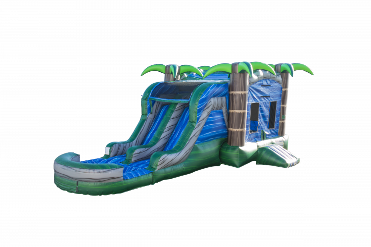 4-N-1 (WET) Tropical Combo w/Dual Waterslide