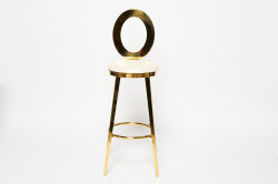 Gold Dior Barstool