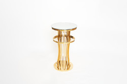 Gold Stadium Cocktail Table