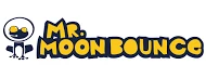 Mr. Moonbounce Logo | inflatable bouncers party rentals concession rentals dunk tanks